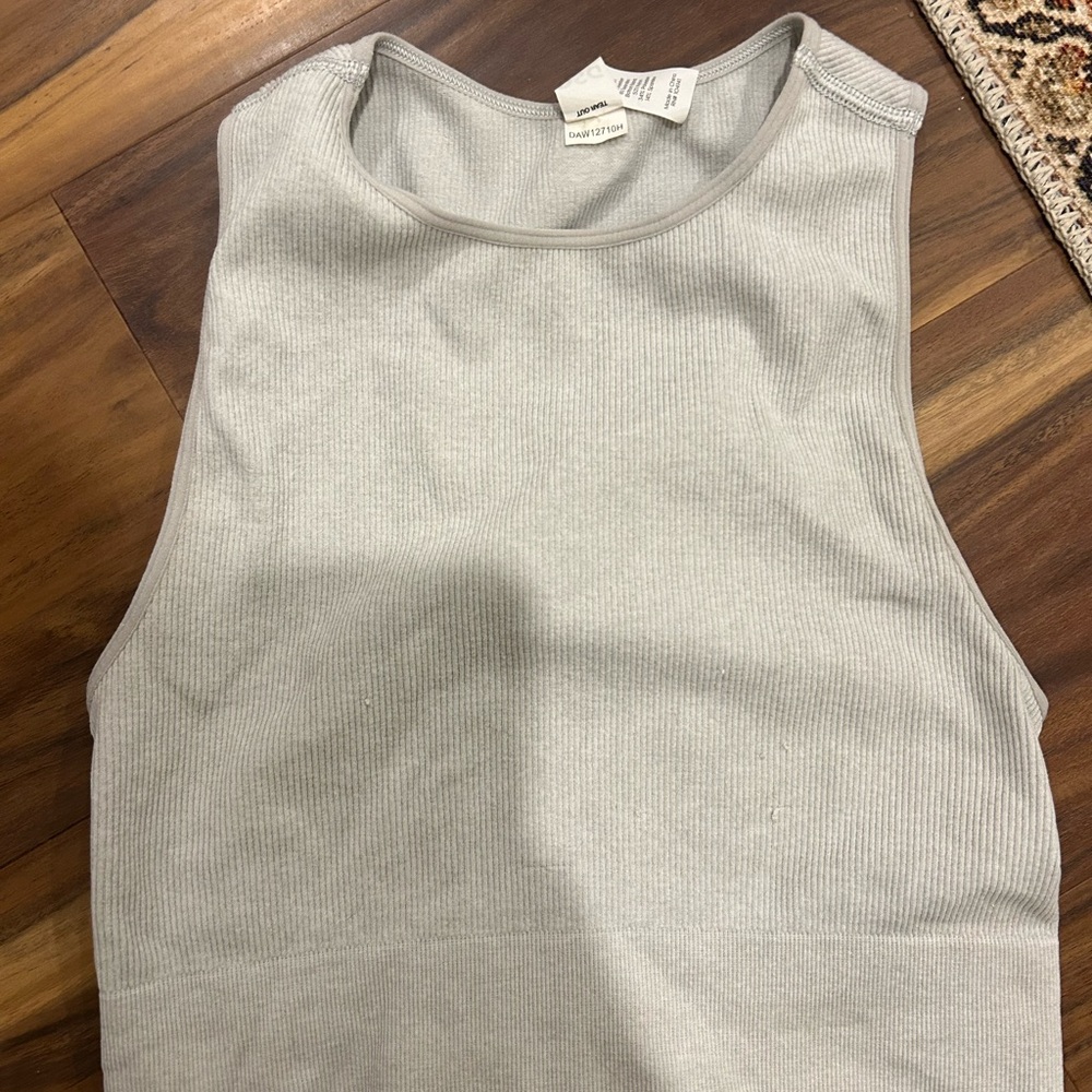 DSG Light Gray Women's Ribbed Tank Top